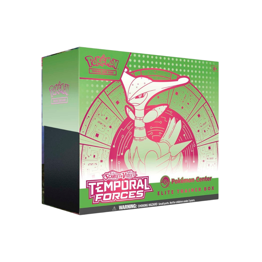 Scarlet & Violet: Temporal Forces — Pokémon Center Elite Trainer Box — Iron Leaves