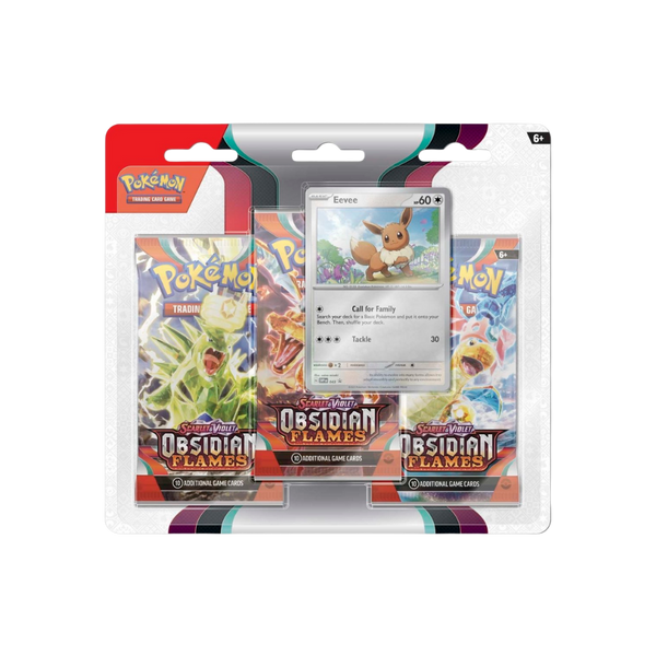 Scharlaken & Violet: Obsidianvlammen — 3-packs & Eevee Promokaart