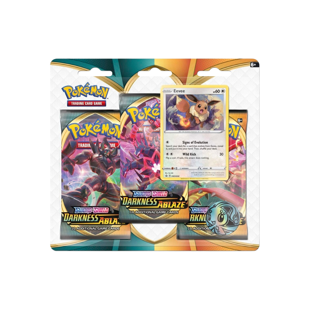 Zwaard & Schild: Duisternis Ontketend — 3-pack, munt & Eevee-promokaart