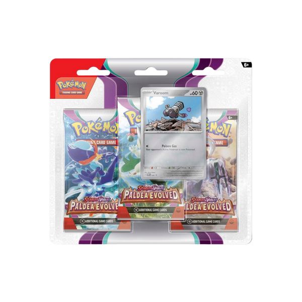 Scarlet & Violet: Paldea Evolved — 3-Pack & Varoom Promokaart